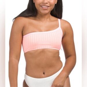 NWT L*SPACE  AXEL BIKINI TOP SIZE XS light pink